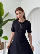 Wera Taşlı Fiyonk Detaylı Elbise resmi